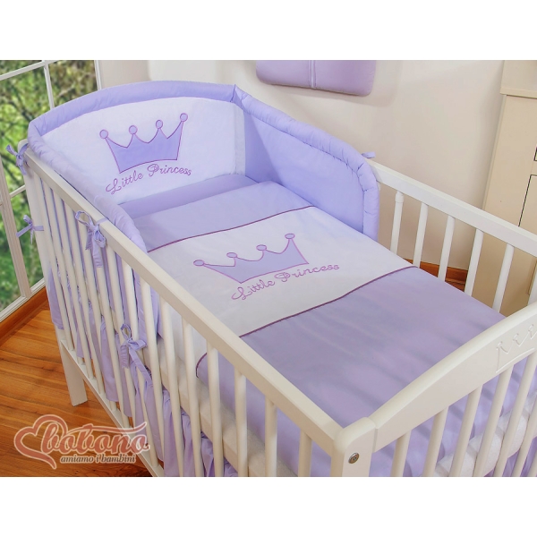 Beddengoed voor Kinderbed 2 st -  Purper Little Prince Princess