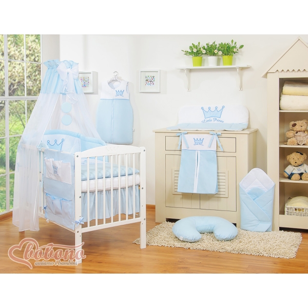 Beddengoed voor Kinderbed 5 st met Hemeltje -  Blauw Little Prince Princess