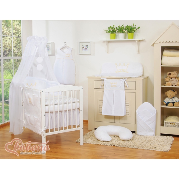 Beddengoed voor Kinderbed 5 st met Hemeltje -  Wit Little Prince Princess