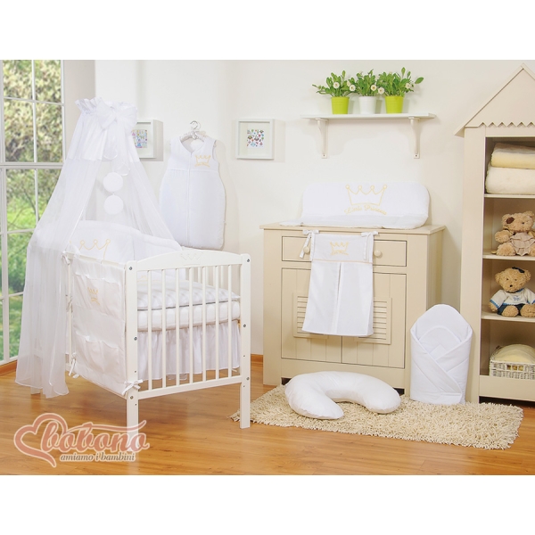 Beddengoed voor Kinderbed 5 st met Hemeltje -  Wit Little Prince Princess
