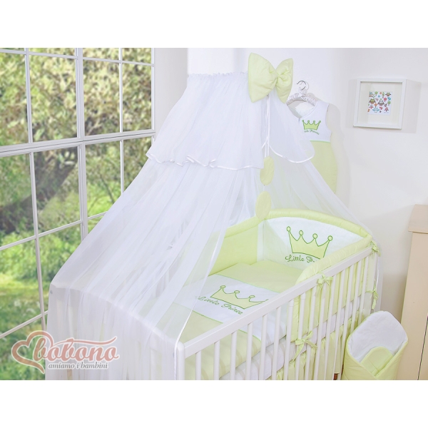 Beddengoed voor Kinderbed 5 st met Klamboe -  Groen Little Prince Princess