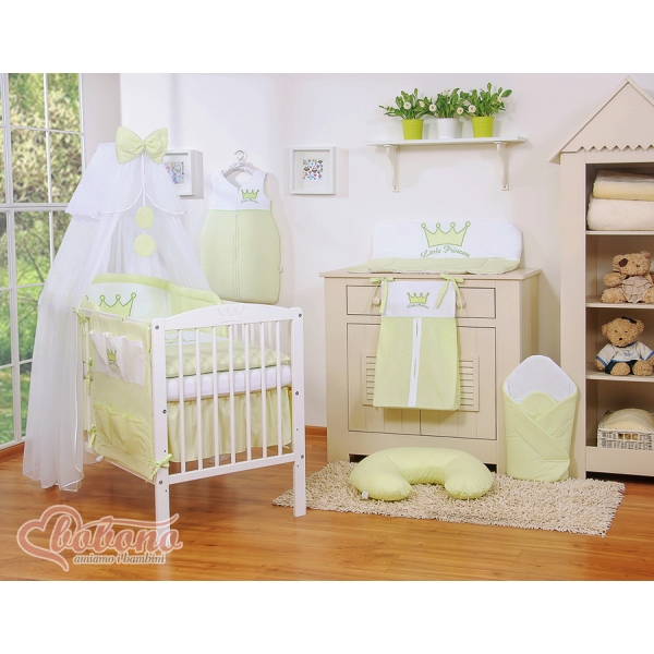 Beddengoed voor Kinderbed 5 st met Klamboe -  Groen Little Prince Princess