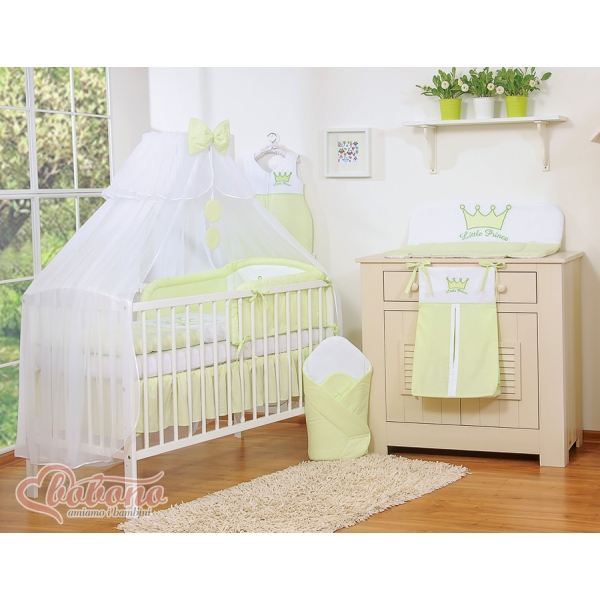 Beddengoed voor Kinderbed 5 st met Klamboe -  Groen Little Prince Princess
