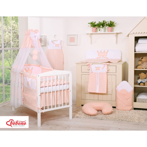 Beddengoed voor Kinderbed 7 st met Hemeltje -  Poederroze Little Prince Princess