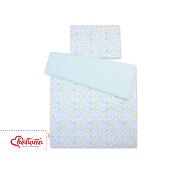 Beddengoed voor Ledikant 2 dele 140x200 Junior Blauw Vlinders