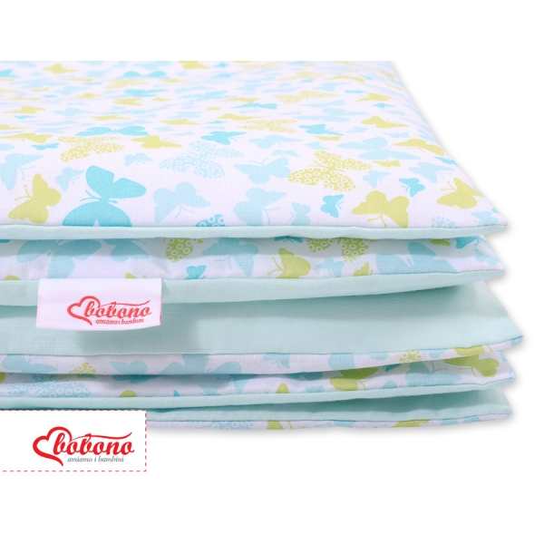 Beddengoed voor Ledikant 2 dele 140x200 Junior Blauw Vlinders