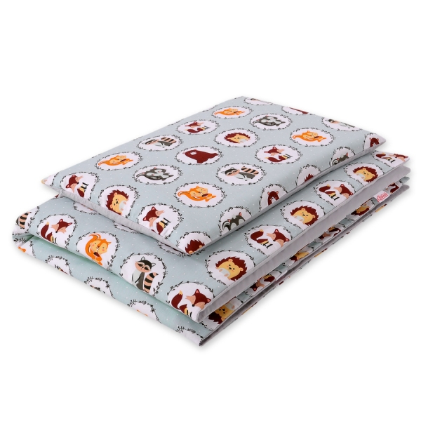 Beddengoed voor Ledikant 2 dele 140x200 Junior Mint Kleine Dieren