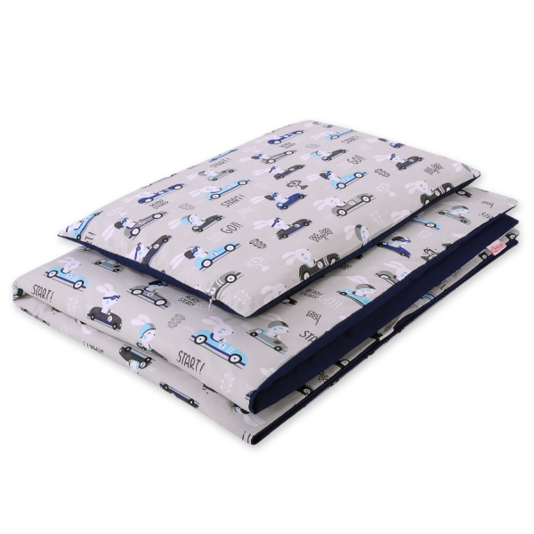 Beddengoed voor Ledikant 2 delen  100x135 Mini Donkerblauw Zwanen