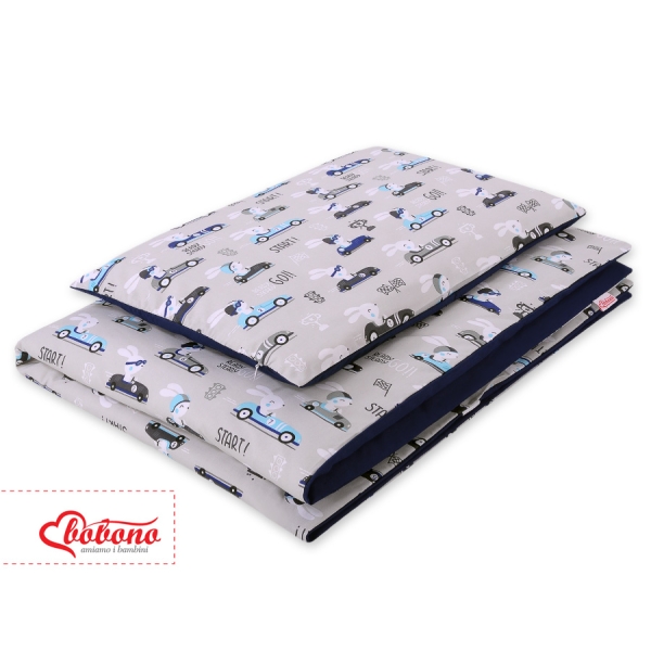 Beddengoed voor Ledikant 2 delen  100x135 Mini Donkerblauw Zwanen