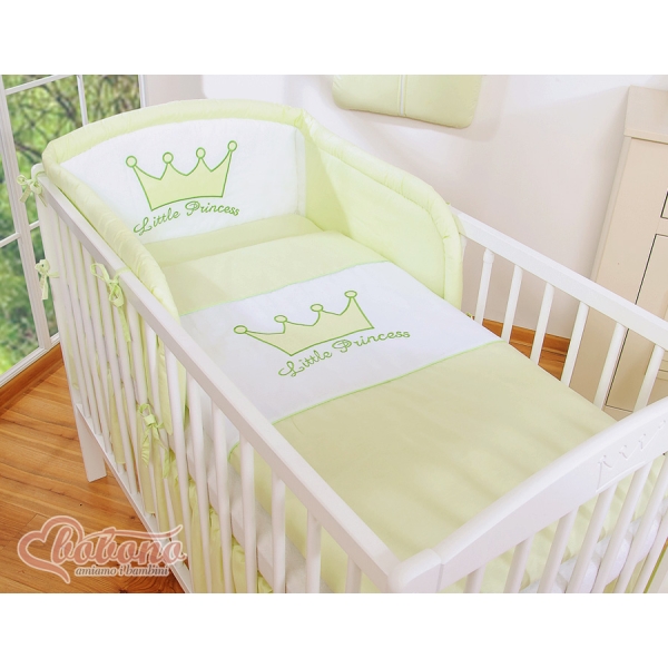 Beddengoed voor Ledikant 3 st -  Groen Little Prince Princess
