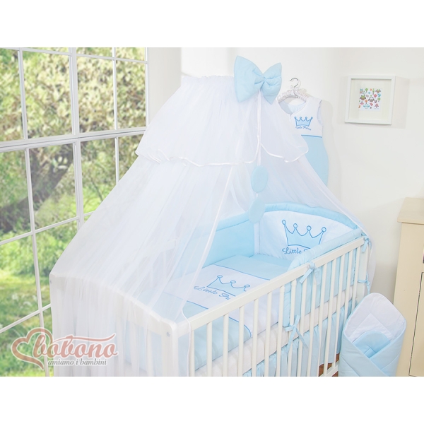Beddengoed voor Ledikant 5 st met Klamboe -  Blauw Little Prince Princess