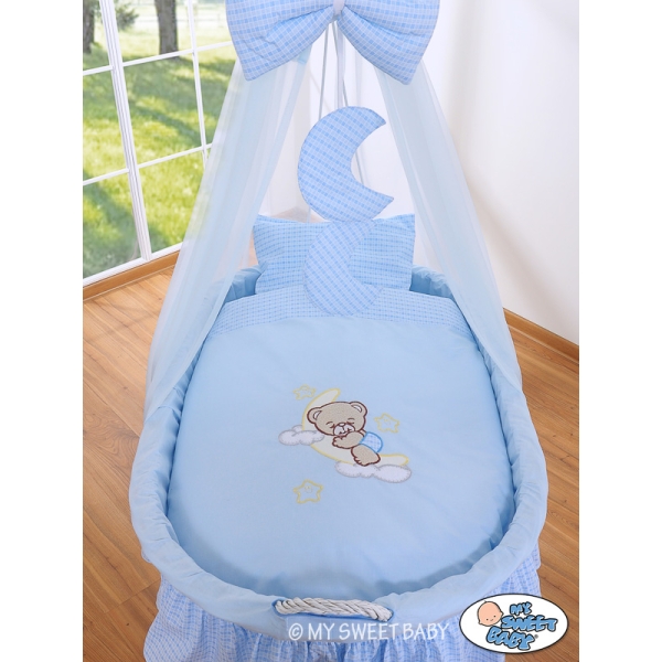 Beddengoed voor Rieten Baby Wieg 2 st