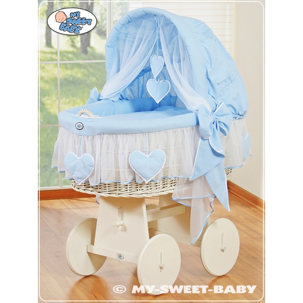 Beddengoed voor Rieten Baby Wieg 2 st