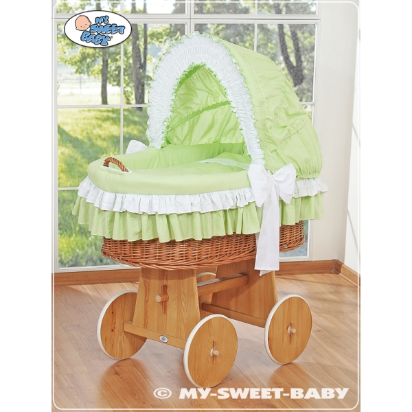 Beddengoed voor Rieten Baby Wieg 2 st