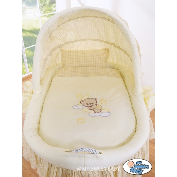 Beddengoed voor Rieten Baby Wieg 2 st