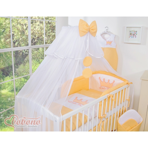 Beddengoedset met Hemeltje Klamboe voor Babybed 5 st -  Perzik Little Prince Princess