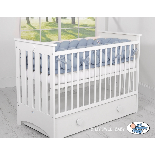 Bedomrander Ledikant Gevlochten 360cm Pastelblauw