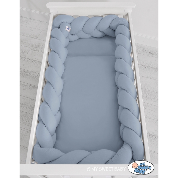 Bedomrander Ledikant Gevlochten 360cm Pastelblauw