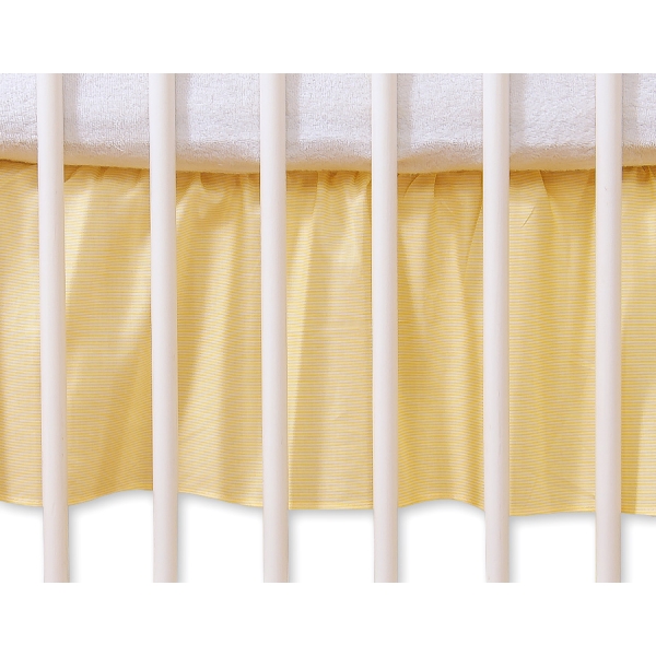 Bedrok Maskerende Ruche voor Babybed 140x70 cm - Harten Geel Snijder