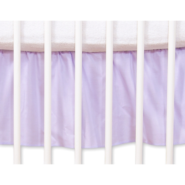 Bedrok Maskerende Ruche voor Babybed 140x70 cm - Harten Purper