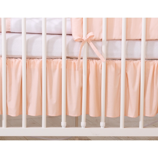 Bedrok  Ruche voor Kinderbed 120x60 cm -  Poederroze Little Prince Princess