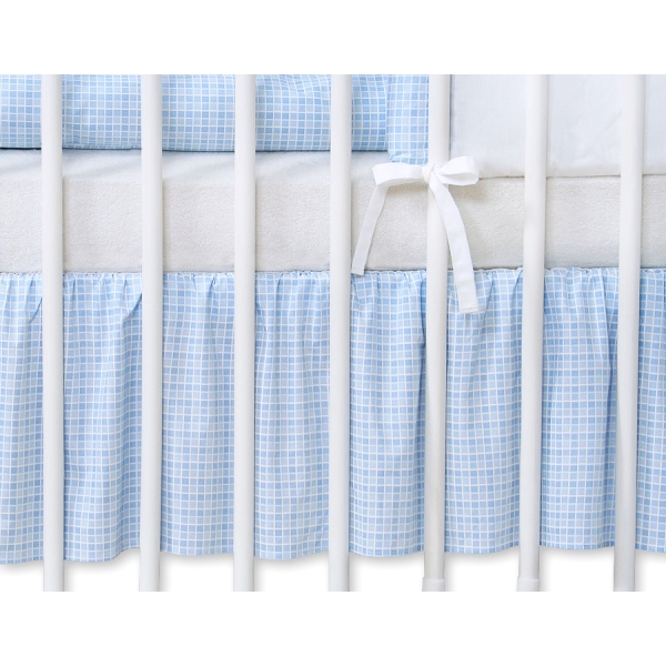 Bedrok voor Baby Ledikant 120x60 cm - Harten Blauw
