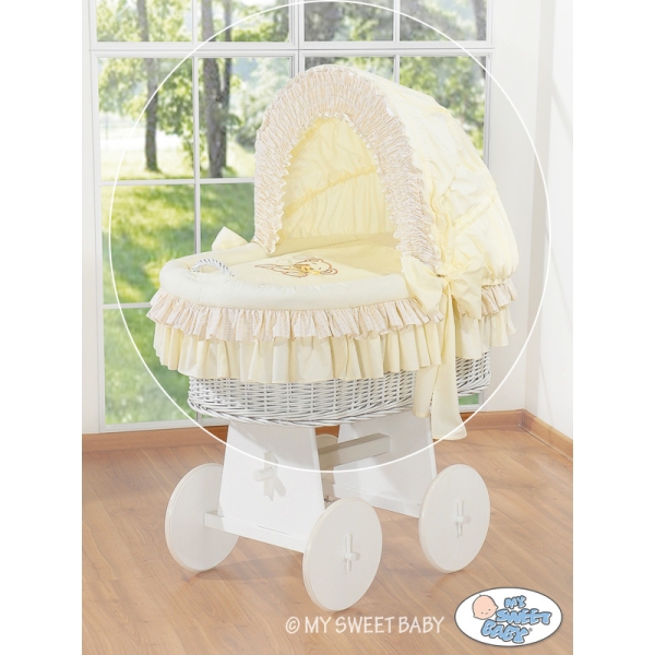 Bekleding wieg Kap Handvat voor Baby Wiegje Beige