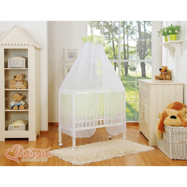 Bijzetbed baby met Matras en beddengoed -  Groen Little Prince Princess
