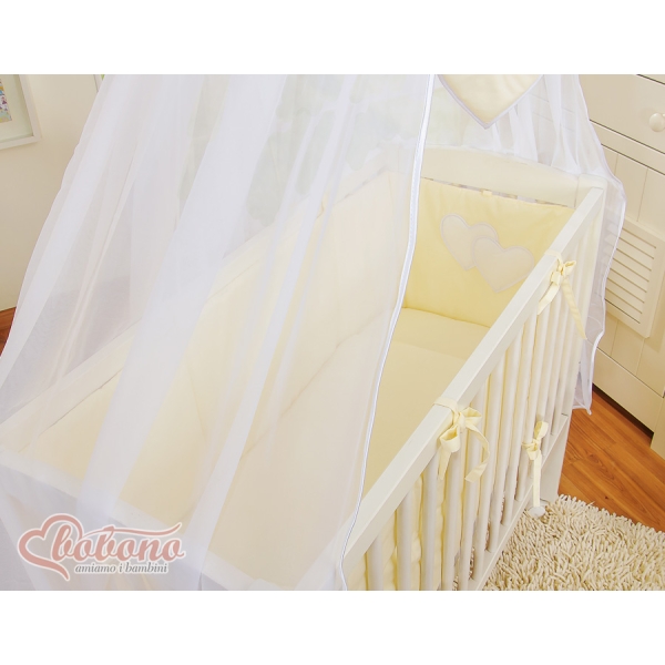 Bijzetbed baby met Matras en beddengoed -  Ivoor