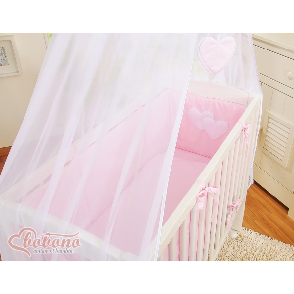 Bijzetbed baby met Matras en beddengoed -  Roze