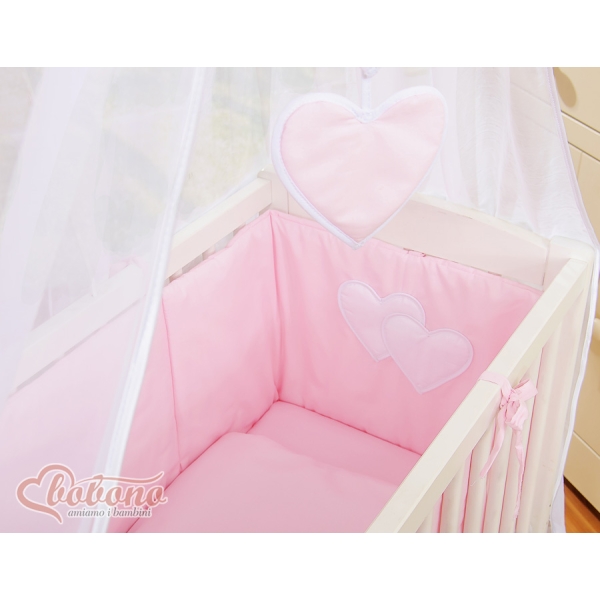 Bijzetbed baby met Matras en beddengoed -  Roze