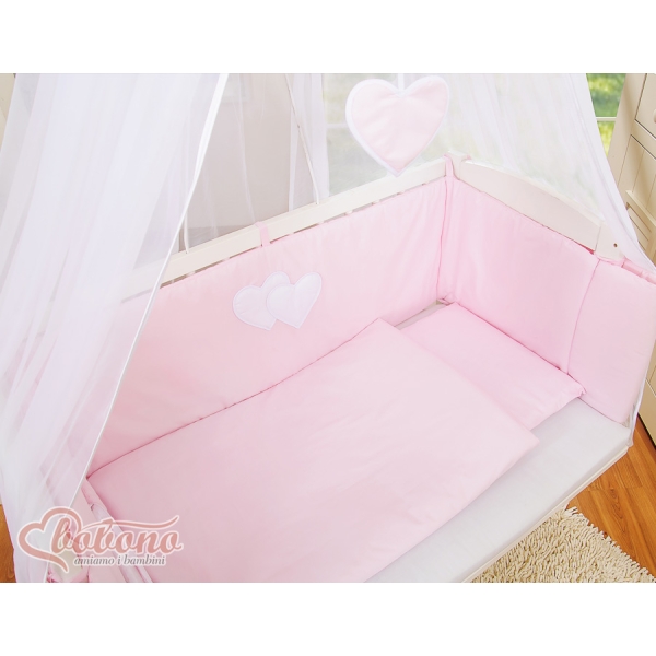 Bijzetbed baby met Matras en beddengoed -  Roze