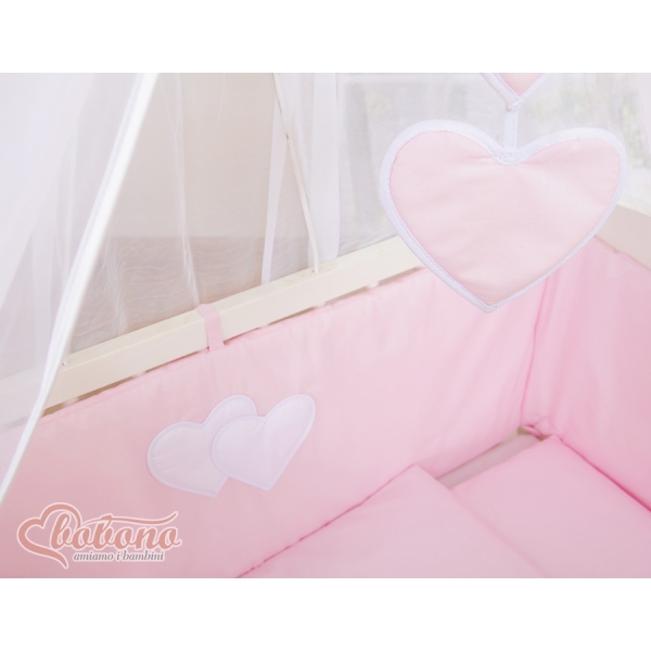 Bijzetbed baby met Matras en beddengoed -  Roze