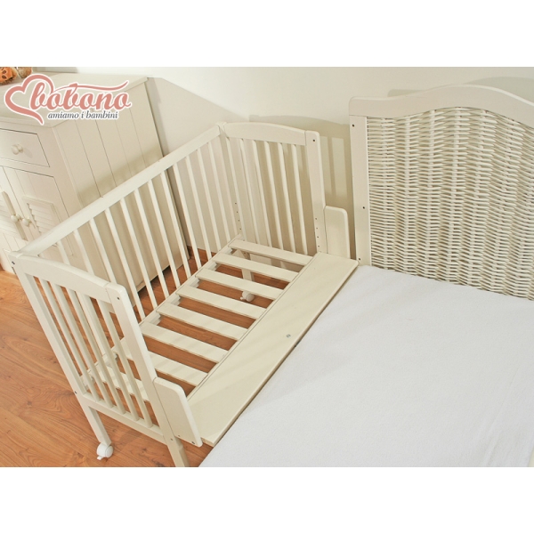 Bijzetbed baby met Matras en beddengoed -  Wit