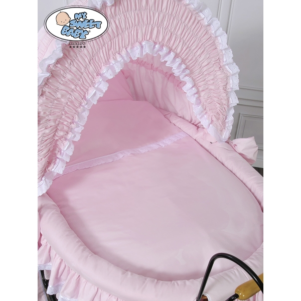 Brocante Retro Babywieg Roze Victoria Voor Meisjes