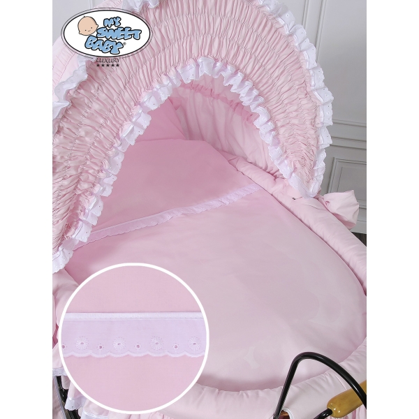 Brocante Retro Babywieg Roze Victoria Voor Meisjes