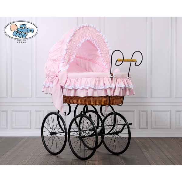 Brocante Retro Babywieg Roze Victoria Voor Meisjes