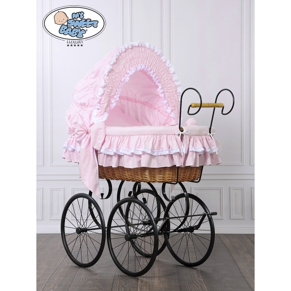 Brocante Retro Babywieg Roze Victoria Voor Meisjes