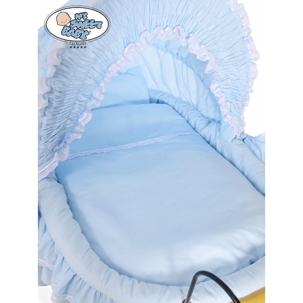 Brocante Retro Babywiegje Blauw Victoria