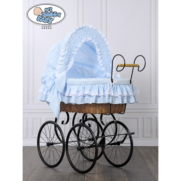 Brocante Retro Babywiegje Blauw Victoria
