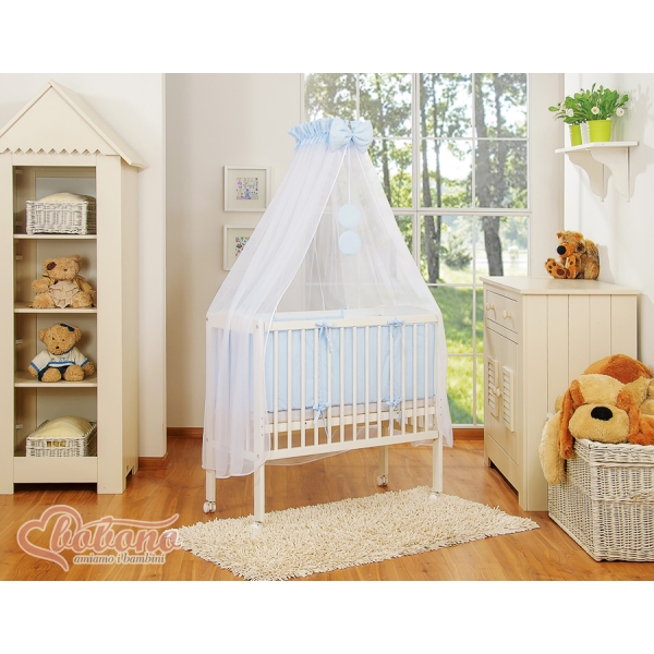Co-sleeper Kinderbed met Matras en beddengoed -  Blauw Little Prince Princess