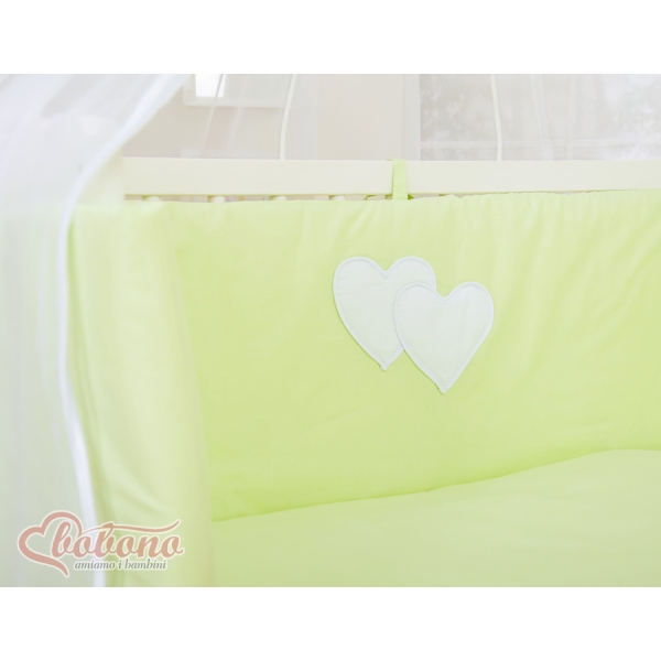 Co-sleeper Kinderbed met Matras en beddengoed -  Groen