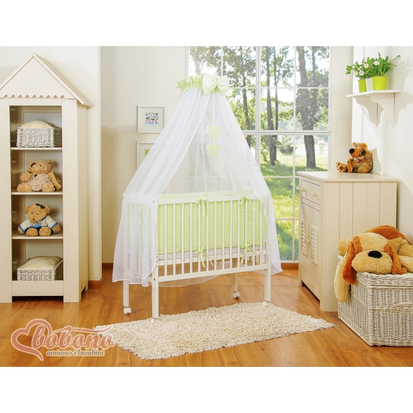 Co-sleeper Kinderbed met Matras en beddengoed -  Groen