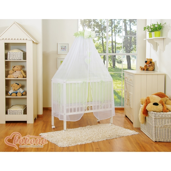 Co-sleeper Kinderbed met Matras en beddengoed -  Groen