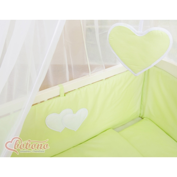 Co-sleeper Kinderbed met Matras en beddengoed -  Groen