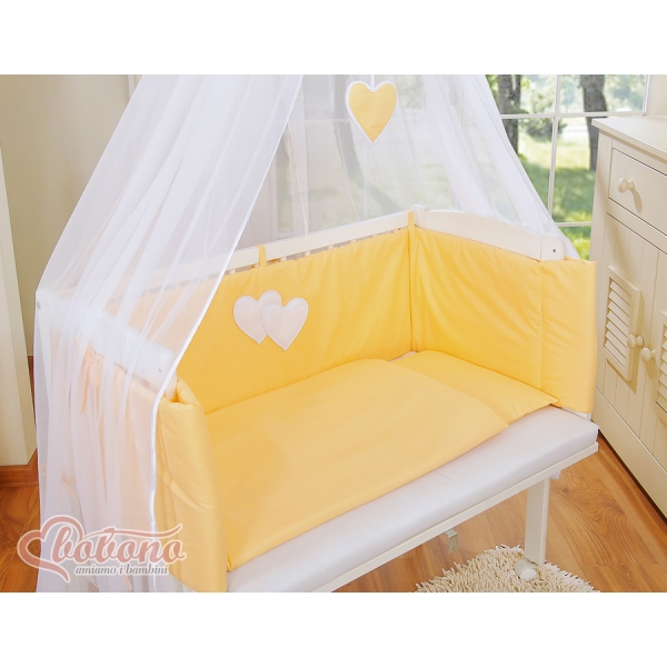 Co-sleeper Kinderbed met Matras en beddengoed -  Perzik