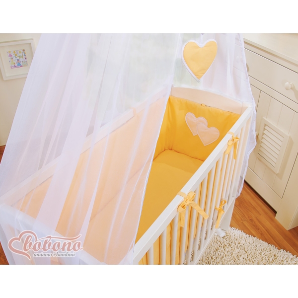 Co-sleeper Kinderbed met Matras en beddengoed -  Perzik