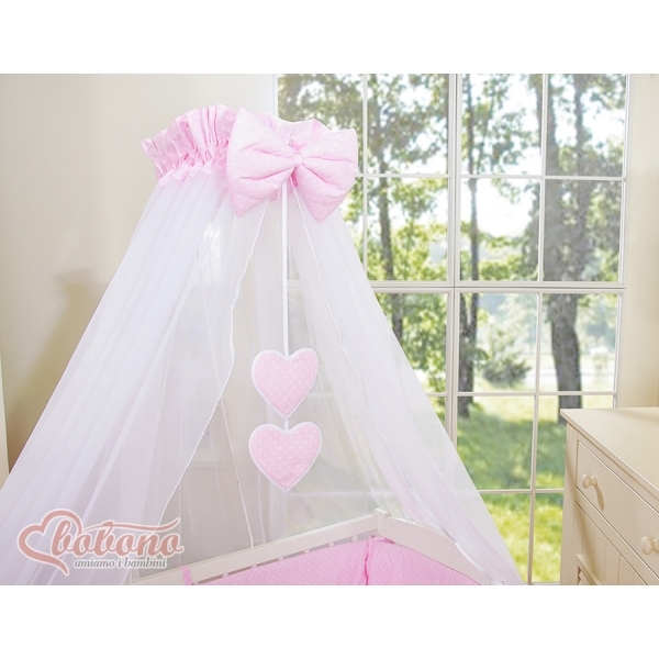 Co-sleeper Kinderbed met Matras en beddengoed -  Roze