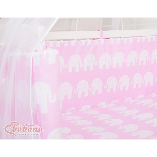 Co-sleeper Kinderbed met Matras en beddengoed -  Roze