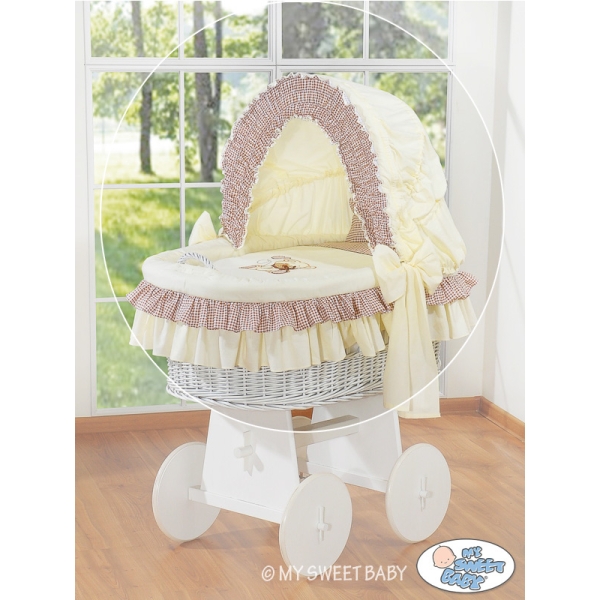 Bekleding voor babywieg met handvat